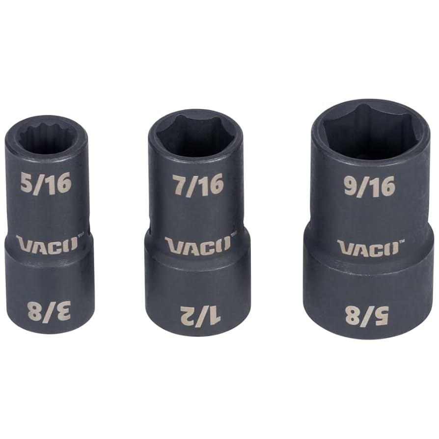 りて VACO VAC4092 2-in-1 Impact Flip Socket Set, 1/4-Inch Drive
